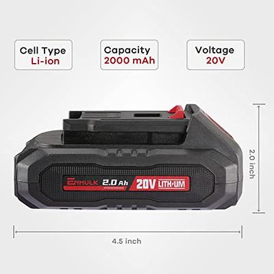 Enhulk 20V 20 in. Cordless Battery Hedge Trimmer