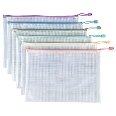 Umriox Mesh Zipper Pouch, 8 Assorted Size (8 Colors, 36 Packs