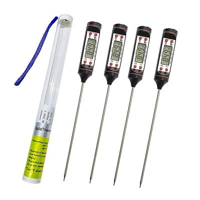 hoyiours Meat Thermometer Digital, Instant Read Meat Thermometer for  Cooking, Food Thermometer with Long Probe and Blacklight, Kitchen  Thermometer Temperature for Oven, Candy, Grill, BBQ, Red - Yahoo Shopping