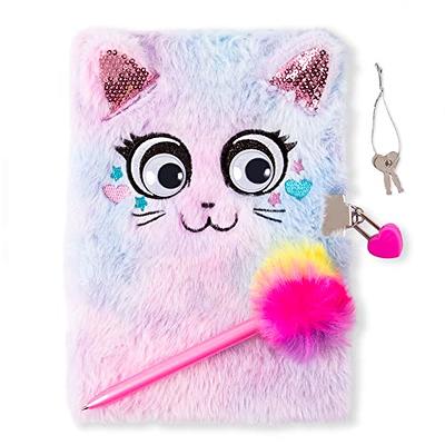 VOTUM Pink Sparkles Cat Secret Diary Set: Girly Stuff, Lock and Key Girl's  Diary, Fuzzy Journal for Girls with Hot Pink Pom Pom Pen, Gifts for Girls  8-10 - Yahoo Shopping