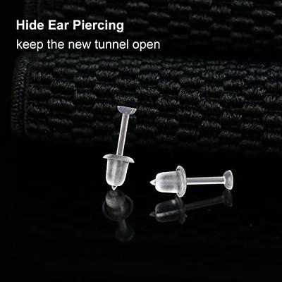 Clear Earrings For Sports, 400Pcs 18g Plastic Earrings For