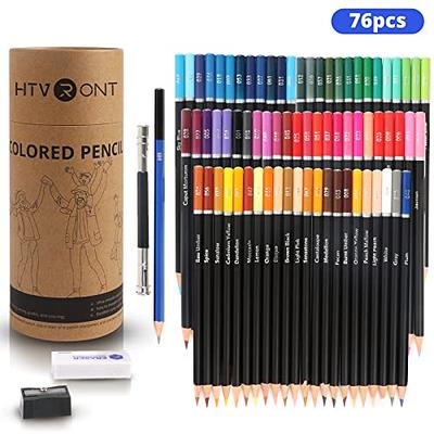 HTVRONT Colored Pencils - 72PCS Colored Pencils for Adult Coloring, No  Break Coloring Pencils, Vibrant Color, Easy to Sharpen Color Pencils,  Includes Sketch Pencil, Sharpener, Eraser, Extender - Yahoo Shopping