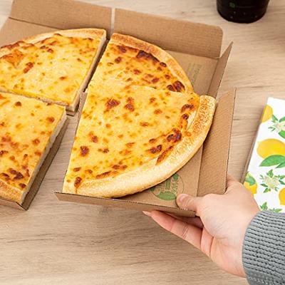 KOHAND 30 PCS 9 1/2 Inches Square Cardboard Pizza Box 1.5 inches thickness,  Quality Corrugated Pizza Boxes, Disposable Takeaway Packaging Boxes keeps