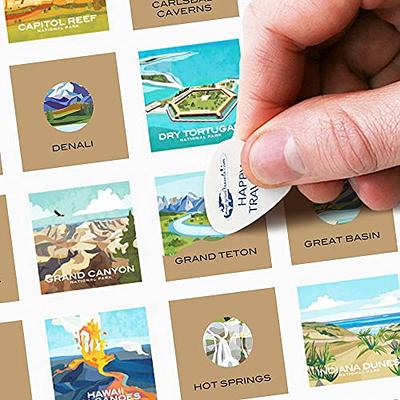 Map Your Travels National Park Travel Quest Scratch-Off Map Print