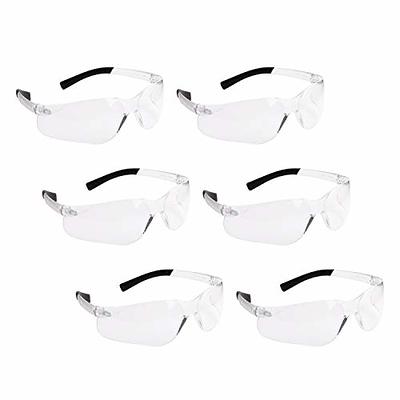 ROAR Smoke Premium Safety Glasses 6 pairs per box Eyewear Protective  Glasses Safety Goggle Airsoft Goggle, Strong Impact Resistant Lens for