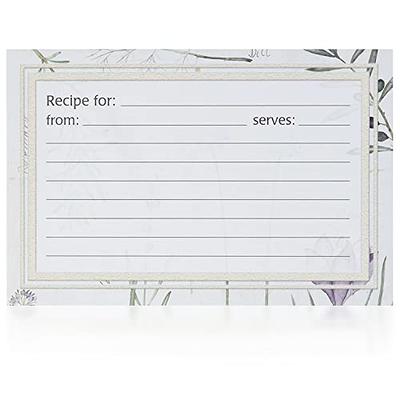 Personalized Recipe Cards