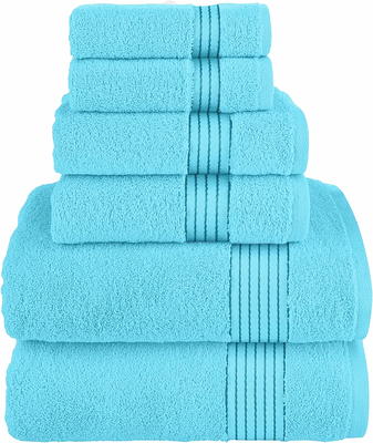 Mainstays 10 Piece Bath Towel Set with Upgraded Softness & Durability,  Office Blue 