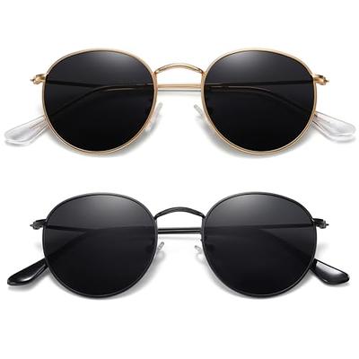 MEETSUN Small Round Polarized Sunglasses for Women Men Classic