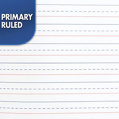 Mead Grades K-2 Primary Journal Composition Notebooks, 7.5 x 9.75, Wide  Ruled, 100 Sheets, Blue (1