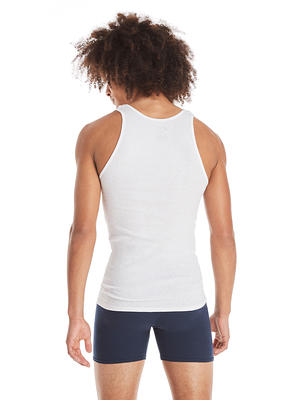 Hanes Mens White 3 Pack Tagless Tanks Shirts 2XL 50-52 Comfort Soft