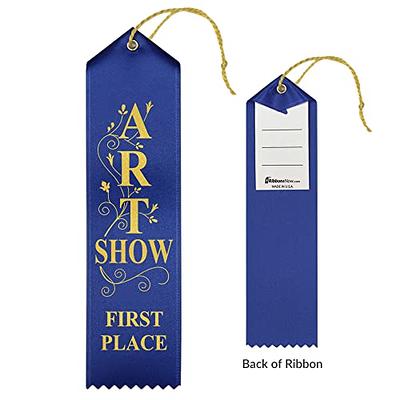 Ribbonsnow 2nd Place Award Ribbons - 100 Red Ribbons with Card & String