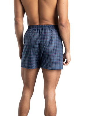 Fruit of the Loom Men's Woven Boxers, 6 Pack 
