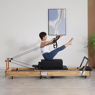 Pilates Reformer Machine Rubber Wood Pilates Bed Exercise Strength