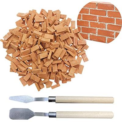 Woohome 150 PCS Mini Red Wall Bricks, 1:16 Mini Bricks Tiny Bricks