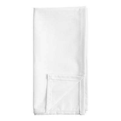 Intedge White 50/50 Polycotton Blend Cloth Napkins, 20 x 20 - 12/Pack