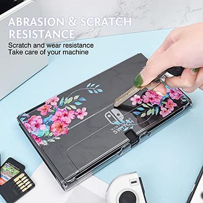  DLseego Protective Glitter Case Compatible with Switch OLED  Console Updated Version, Glitter Bling Soft TPU Cover with Shock-Absorption  and Anti-Scratch Design-Crystal Glitter : Video Games