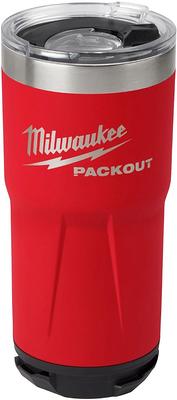 Milwaukee PACKOUT Red 20 oz. Tumbler 48-22-8392R - The Home Depot