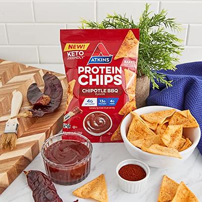 Atkins Chipotle BBQ Protein Chips, 4g Net Carbs, 13g Protein, Gluten Free,  Low Glycemic, Keto Friendly, 12 Count - Yahoo Shopping