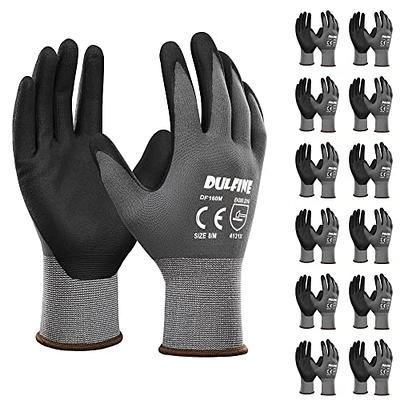 Safety Work Gloves 12 Pairs, Micro Foam Nitrile Coated, KAYGO KG18NB,  Seamless Knit Nylon Grip Glove, Automotive, Home Improvement, General  Purpose, Painting 