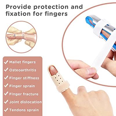 4 Pcs Trigger Finger Splints,Finger Brace,Finger Knuckle  Immobilization,Broken Finger Protector, Broken Fingers Straightening