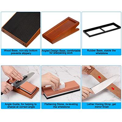 Wood Carving Whetstone Sharpening Stone - 3000 Grit Wood Carving Knife Sharpener for Wood Carving Tools, Knives, Chisels, Gouges with Multiple