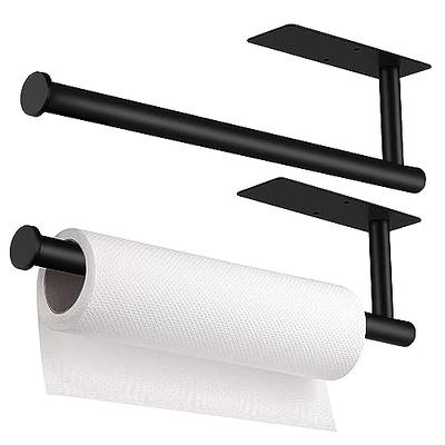 VAEHOLD Self Adhesive Paper Towel Holder Under Cabinet Mount, Wall Mounted Paper  Towel Roll Holder for Kitchen, Bathroom, Wall - SUS304 Stainless Steel  (White) - Yahoo Shopping
