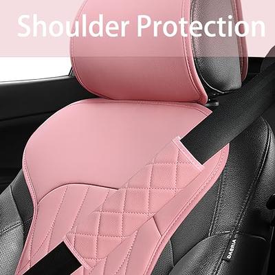 2 Pack Leather Front Car Seat Covers, Universal Sideless Car Seat  Protectors with Storage Pocket and Seat Belt Pads, Waterproof Vehicle Seat  Cover