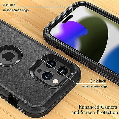 Phone Case for iPhone 15,15 Pro,15 Plus,15 Pro Max Case,Heavy Duty  Shockproof Full Body Phone Cover Built in 360°Rotatable Ring Holder  Magnetic Kickstand for Apple iPhone 15 Pro 6.1, 2023 Black 