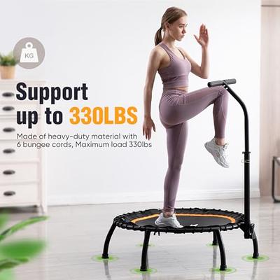 Rebounder Trampoline for Adults,40 inch Mini Trampoline, Bungee Rebounder  Exercise Trampoline for Adults Fitness -Green - Yahoo Shopping