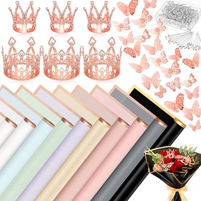 Pinkunn 148 Pcs Flower Bouquet Accessories Bouquet Corsage Pins 3D Gold  Butterfly Decor Mini Tiara Crown Cake Topper Flower Bouquet Pearl Pins  Floral Arrangements for Birthday Wedding Party Decoration - Yahoo Shopping