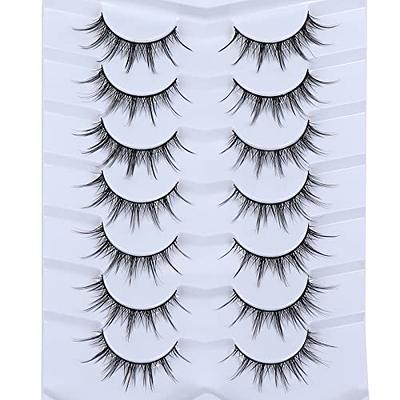 Manga Lashes Natural Look Wispy False Eyelashes Anime Spiky Eyelashes 10  Pairs for Spikey Wet Lash Look by 