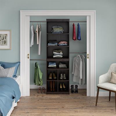 ClosetMaid Brightwood 5-ft to 10-ft W x 6.85-ft H Ash Wood Closet System