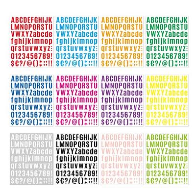 720 Pieces 10 Sheets Self-Adhesive Vinyl Sticker, Alphabet Letter Number  Stickers For Mailbox, Door (1 Inch)