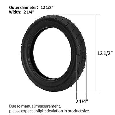 12 1/2 x2 1/4 Tire and Tube Set, 12.5x2.25 Dirt Bike Tire, 12.5 x 2.25  Inner Tube and Tire Compatible with Razor Pocket Mod Bella Betty Bistro  Daisy