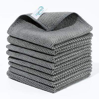 GADIEDIE 10 Pack Kitchen Dish Cloths Dish Towels,Super Absorbent Coral  Fleece Cloth,Premium Dishcloths,Nonstick Oil Washable Fast Drying Dish