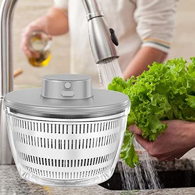 Lettuce Spinner Lettuce Cleaner Spinner Large Salad Spinner Fruit Washer  Bowl