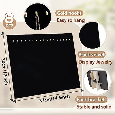  LOARNIEA Necklace Display Stands for Selling Black Velvet  Jewelry Displays for Necklaces Chain Display with 17 Hooks Necklace Stand  Display for Vendors (3 Pack) : Clothing, Shoes & Jewelry