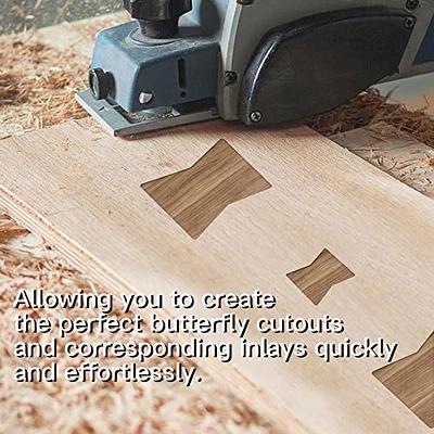 inBovoga 3 Pcs Butterfly Inlay Template Router Templates for Woodworking,  Router Jig Templates Decorative