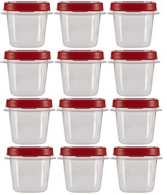 2-cup Glass Food Storage Container with Red Lid