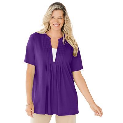 Plus Size Women's Side Zip Sweatshirt by Woman Within in Radiant Purple  (Size 4X) - Yahoo Shopping
