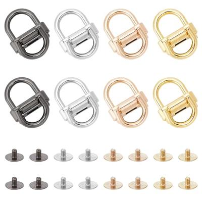 Buy 4-10 Pack 1.5 Metal D Rings for Purse Strap Hardware,38mm Inner  Connection Non Welded D Buckles for Webbing Belts Lanyard Leather Craft  Online in India 