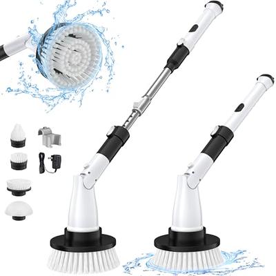 Telescopic Cordless Electric Spin Scrubber, 8-Pc. Set