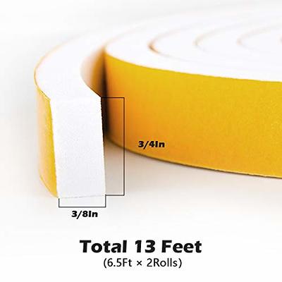 2mm Thickness X 25mm Width X 10m Length Self Adhesive Foam Tape - Enclosed  Thermal Insulation And Windproof Foam Tape For Glass Doors And Windows.