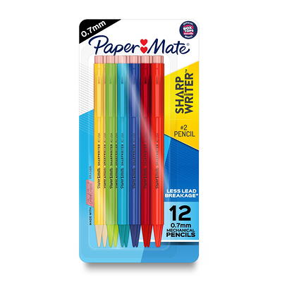 Paper Mate Clearpoint Mechanical Pencils 0.7 mm Assorted Barrel Colors Pack  Of 10 Pencils - Office Depot