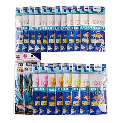 Alwonder 5PCS Pompano Rigs Surf Fishing Rigs with Snell Floats