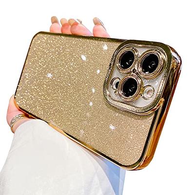 MGQILING Compatible with iPhone 12 Pro Max Magnetic Glitter Case, Luxury Plating Cute Bling Clear Phone Case, Compatible with MagSafe for Women