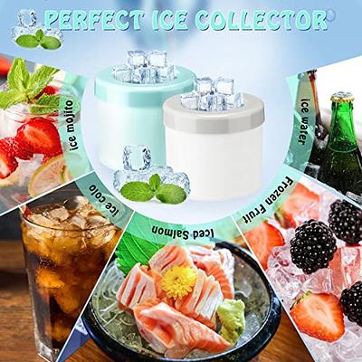 Mini Ice Maker Cup, Cylinder Ice Cube Mold, Small Ice Cube Tray with Lid,  Decompress Ice Lattice Molding Ice Cup Press-Type, 60 Ice Cubes Make