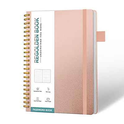 Regolden-Book Password Book with Alphabetical Tabs, Hardcover Password  Keeper Book, Internet Password & Address Organizer Logbook for Computer 