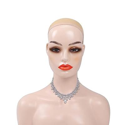 L7 MANNEQUIN Realistic Mannequin Head with Shoulders Plastic mannequin  Heads for Wigs Earrings Hat Sunglassess Display - Yahoo Shopping