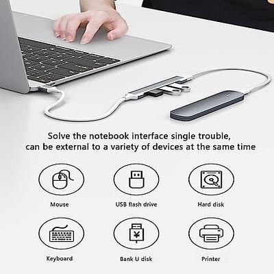  Aceele USB C Hub Splitter, 30cm Long Cable 5 in 1 Type